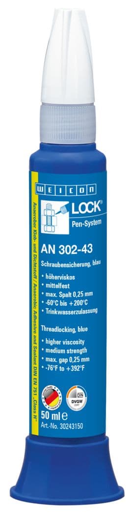 WEICONLOCK AN 302-43 – Trinkwasserzulassung & Mittelfest