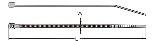 Cable tie Nylon, weather-resistant