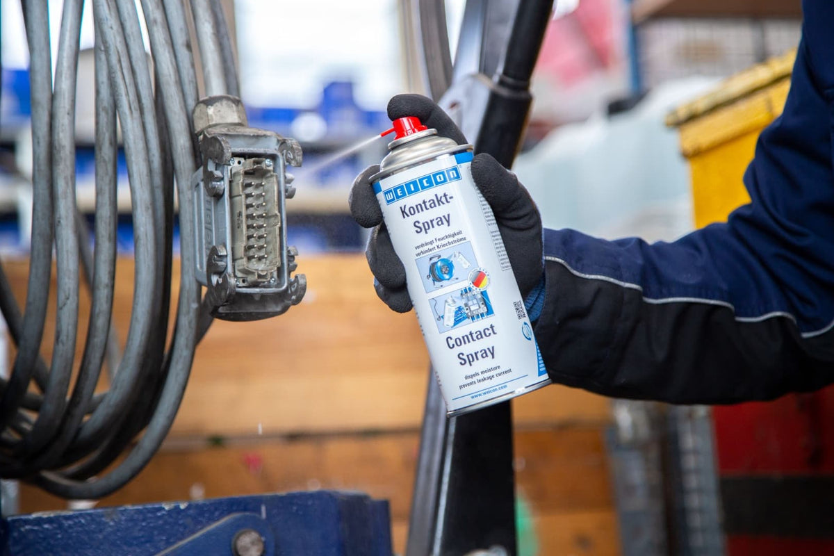 WEICON Kontakt-Spray: Feuchtigkeitsverdrängung und Kontaktschutz
