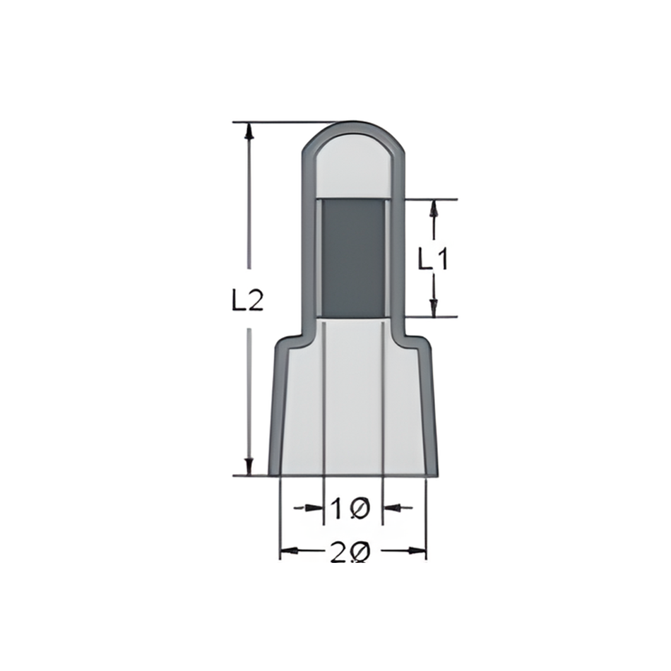 Connectors - terminal connector, colorless