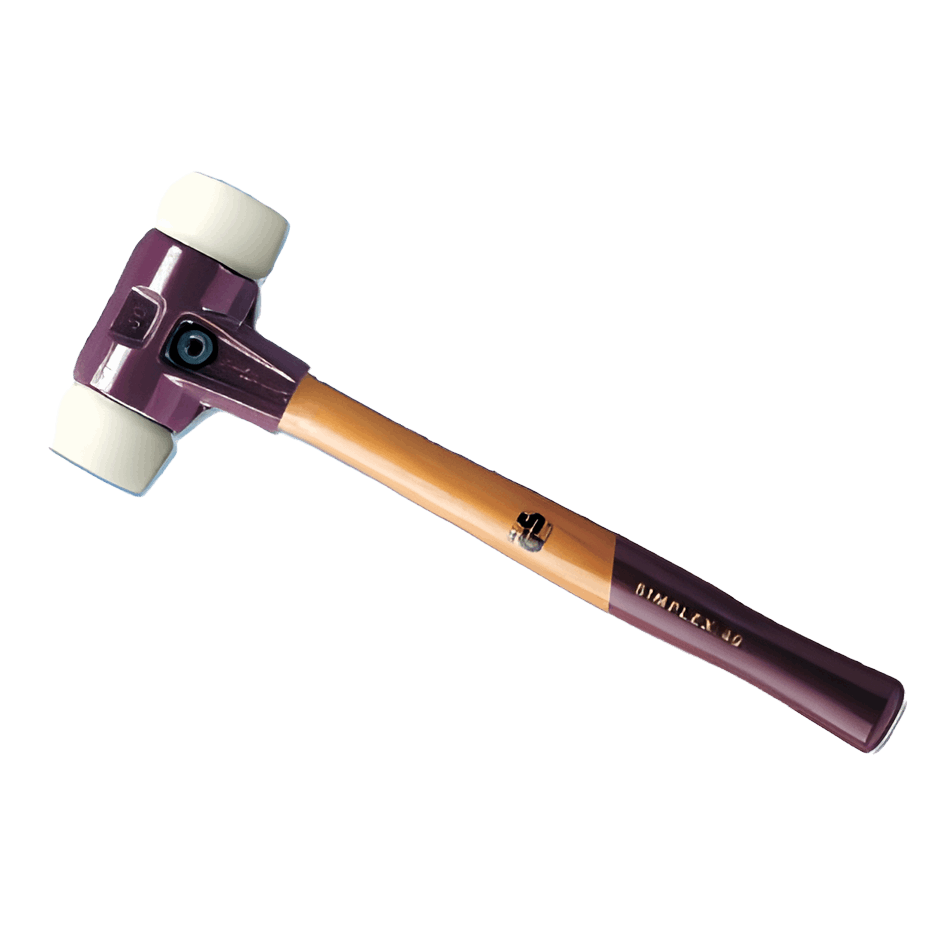Halder - Schonhammer Simplex mit Temperguss-Spanngehäuse und Nylon-Einsätzen SSTNY