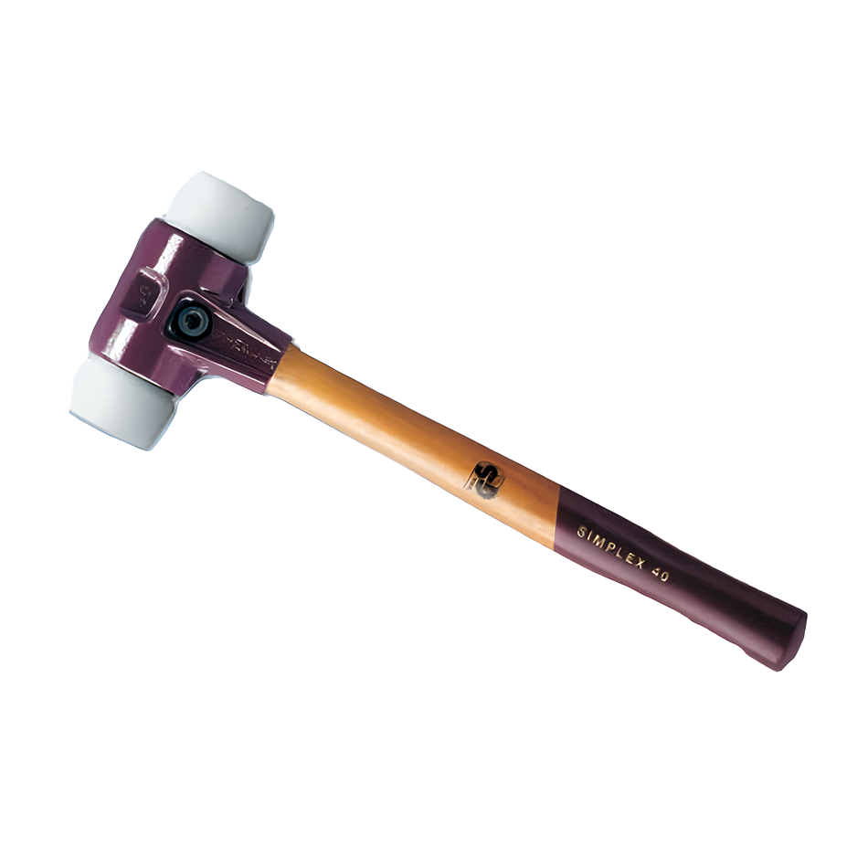 Halder - soft-faced mallet Simplex with malleable cast iron clamping housings and super plastic inserts SSTSP
