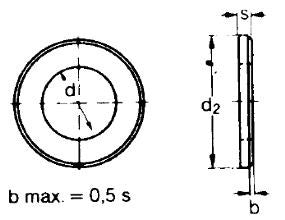 Brass - ring washers according to DIN 125