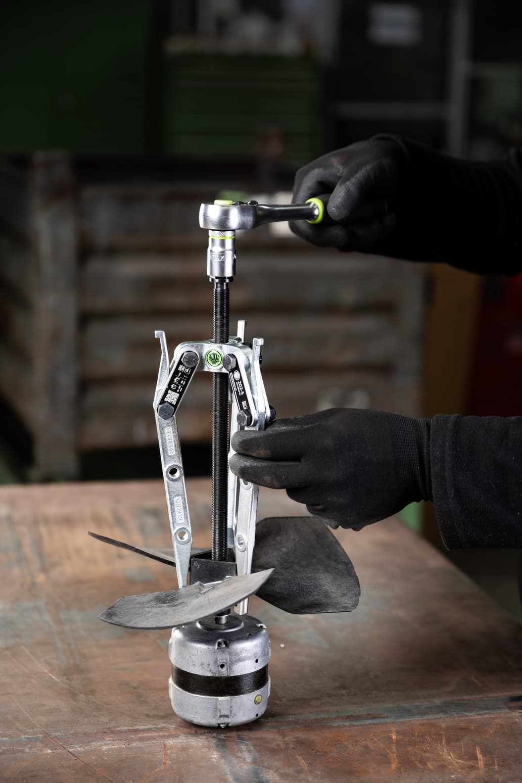 Kukko Laschenabzieher 201-S (200 mm) für Lüfterräder