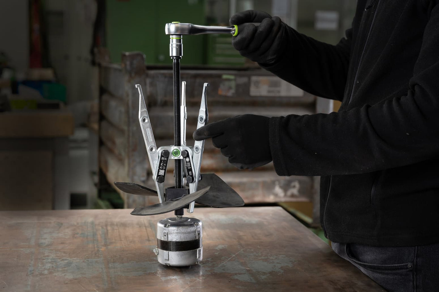 Kukko Laschenabzieher 202-S (3-armig) für Lüfterräder