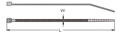 Cable tie Nylon, weather-resistant