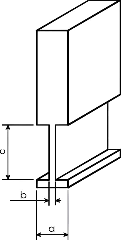 Groove mortiser NSTM made of steel, with handle