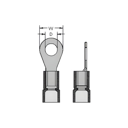 Cable lugs - ring lugs - insulated