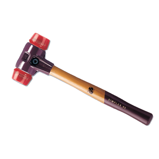 Halder - Schonhammer Simplex mit Temperguss-Spanngehäuse und roten Plastik-Einsätzen SSTPL