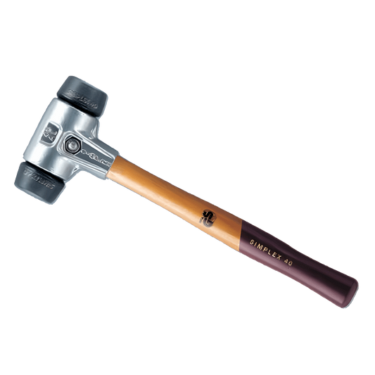 Halder - Schonhammer Simplex mit Aluminium-Spanngehäuse und Gummikomposition-Einsätzen SSLGK