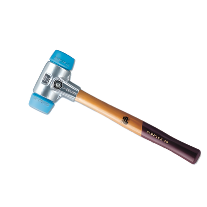 Halder - Schonhammer Simplex mit Aluminium-Spanngehäuse und Weichgummi-Einsätzen SSLWG