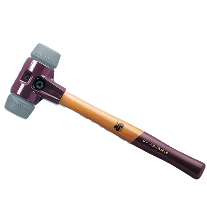 Halder - Schonhammer Simplex mit Temperguss-Spanngehäuse und Einsätzen aus TPE-mid (grau) SSTPV