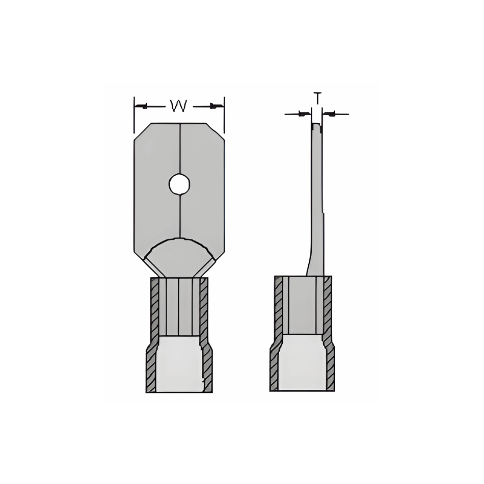 Kabelschuhe - Steck-Kabelschuhe (Male Lug)