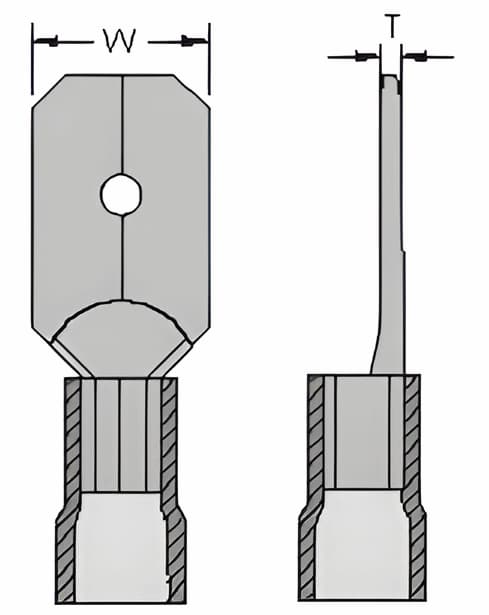 Kabelschuhe - Steck-Kabelschuhe (Male Lug)