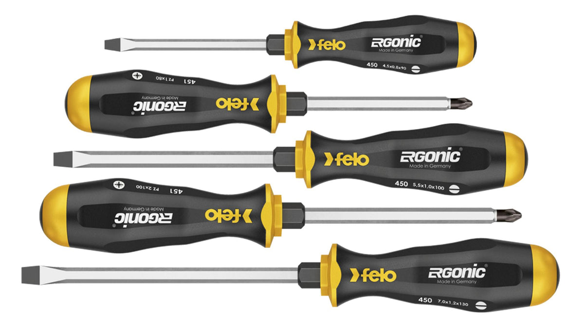 Felo Schraubendreher ERGONIC Schlagkappe Satz