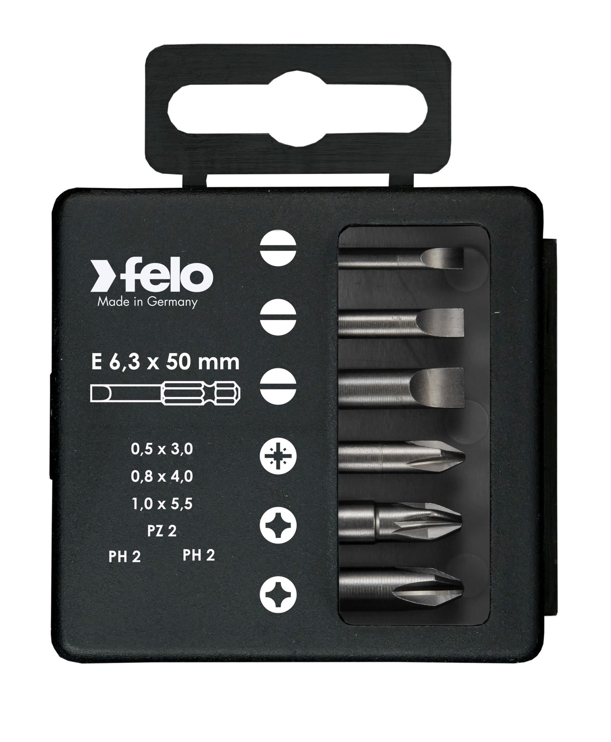 Felo Bit-Box Profi E 6,3 x 50 mm