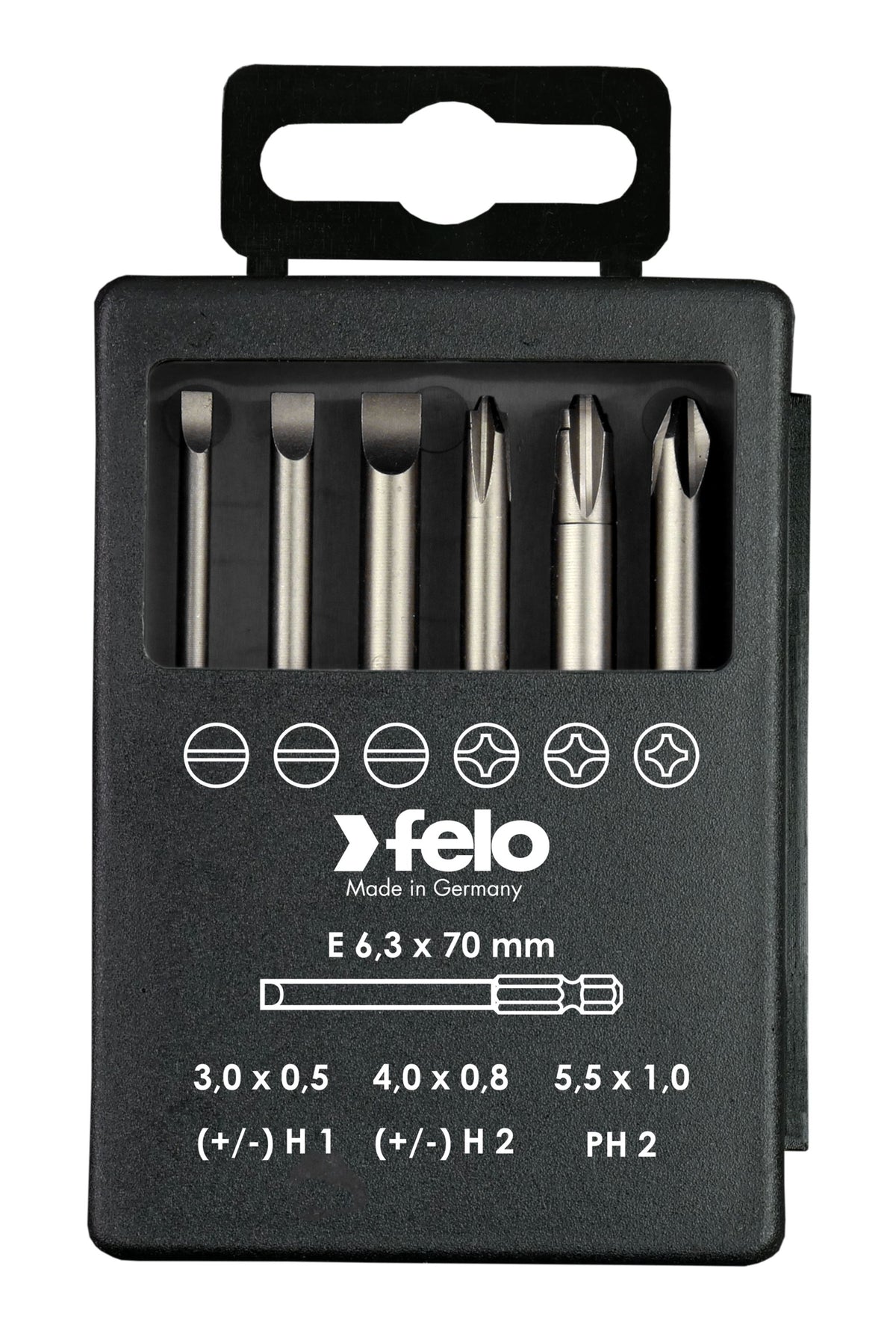 Felo Bit-Box Profi E 6,3 x 73 mm