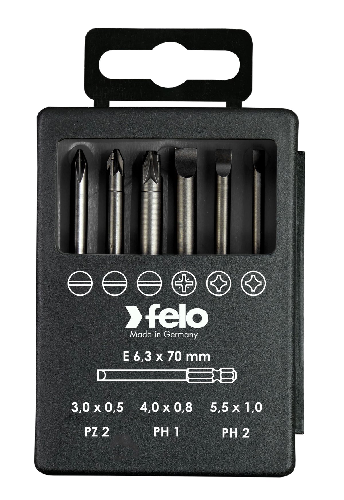 Felo Bit-Box Profi E 6,3 x 73 mm