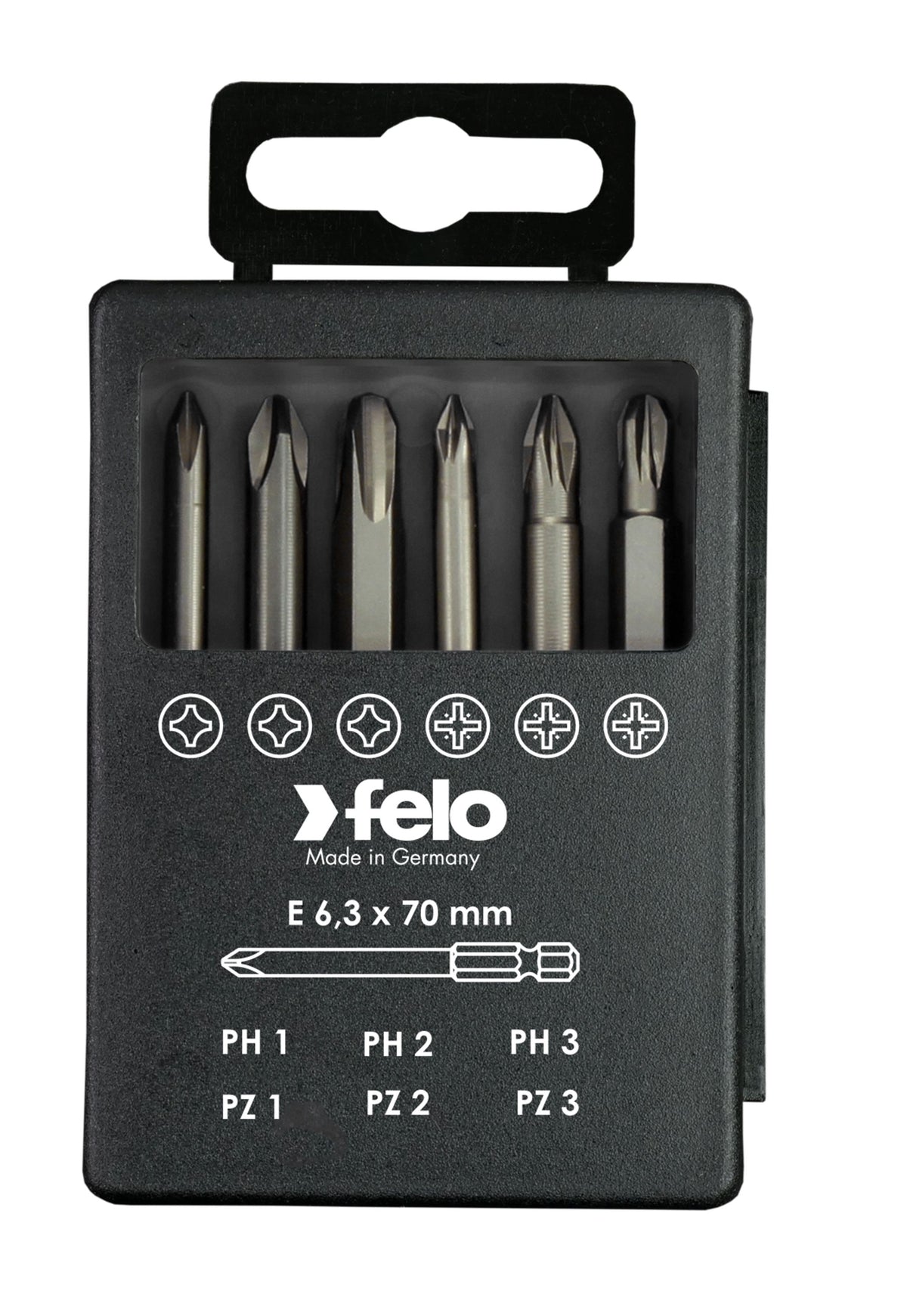Felo Bit-Box Profi E 6,3 x 73 mm